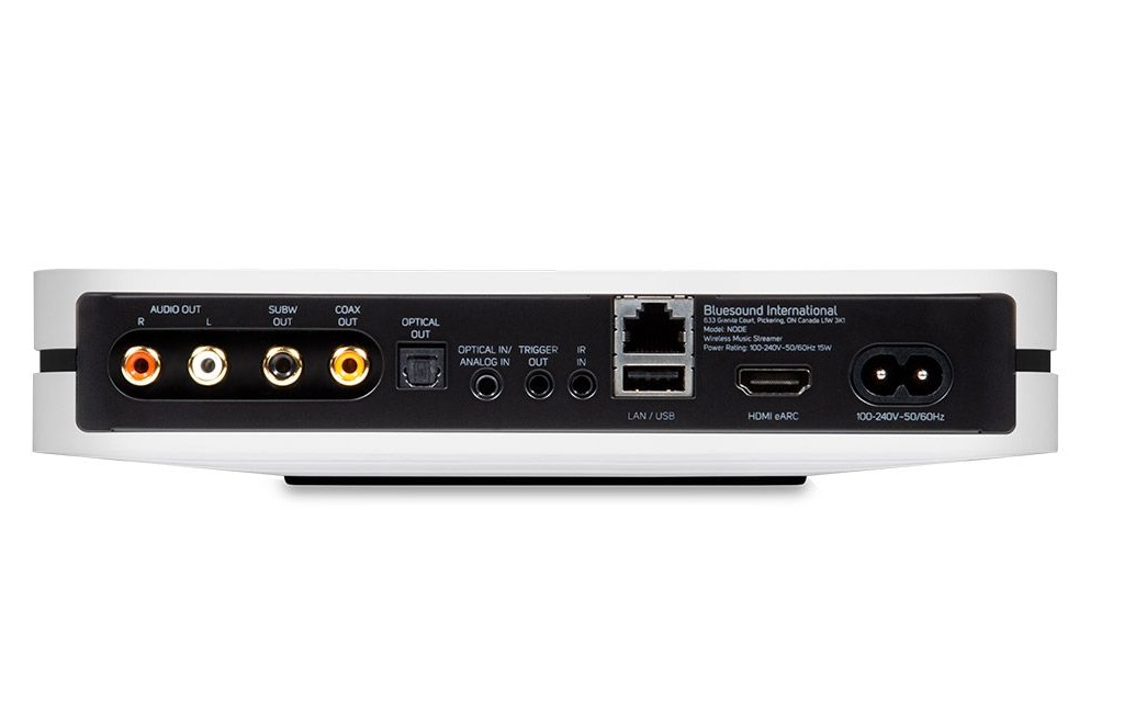 Підсилювачі, AV-ресивери Bluesound NODE Wireless Music Streamer White