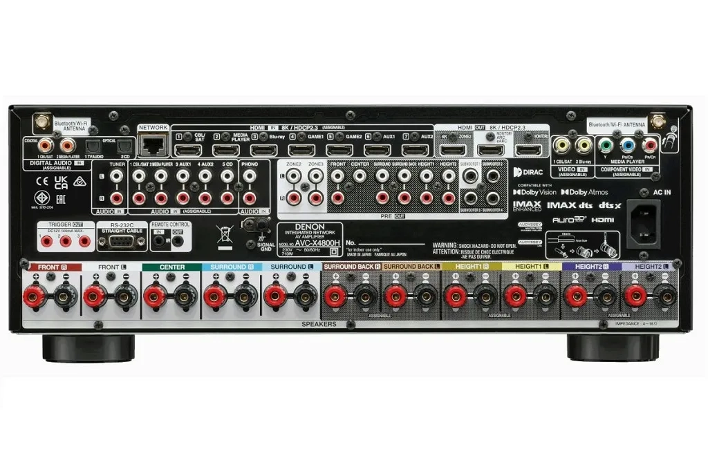 Denon AVC-X4800H 8K (9.4 сh) Black