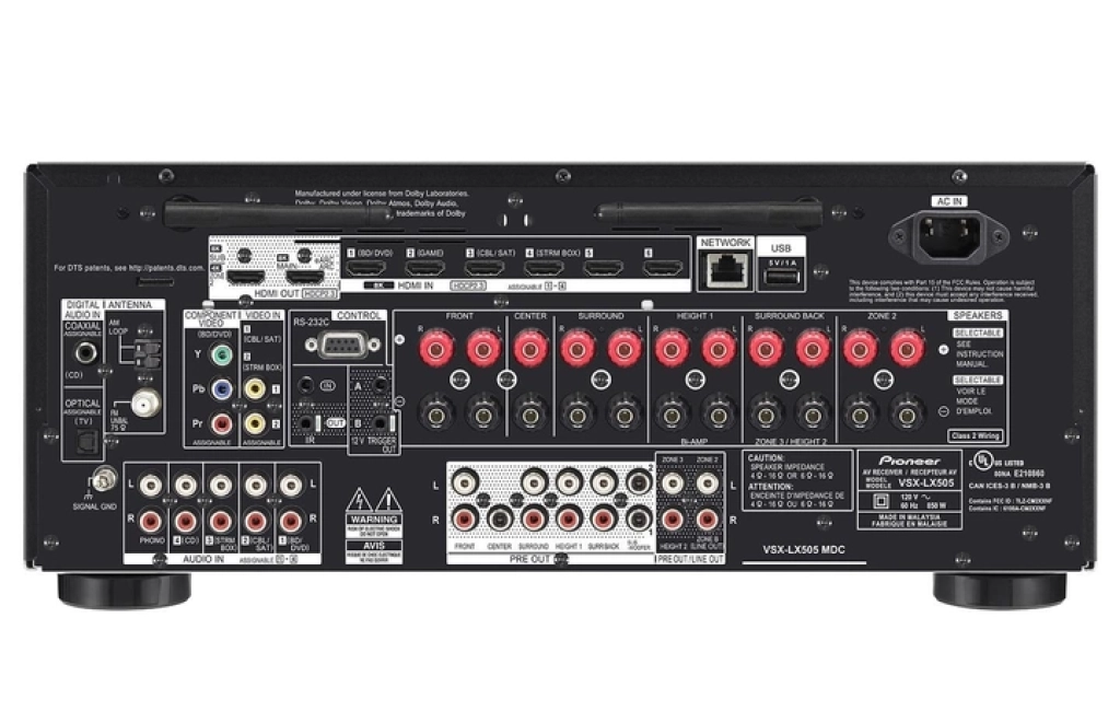 AV Ресивери Pioneer VSX-LX505 Black