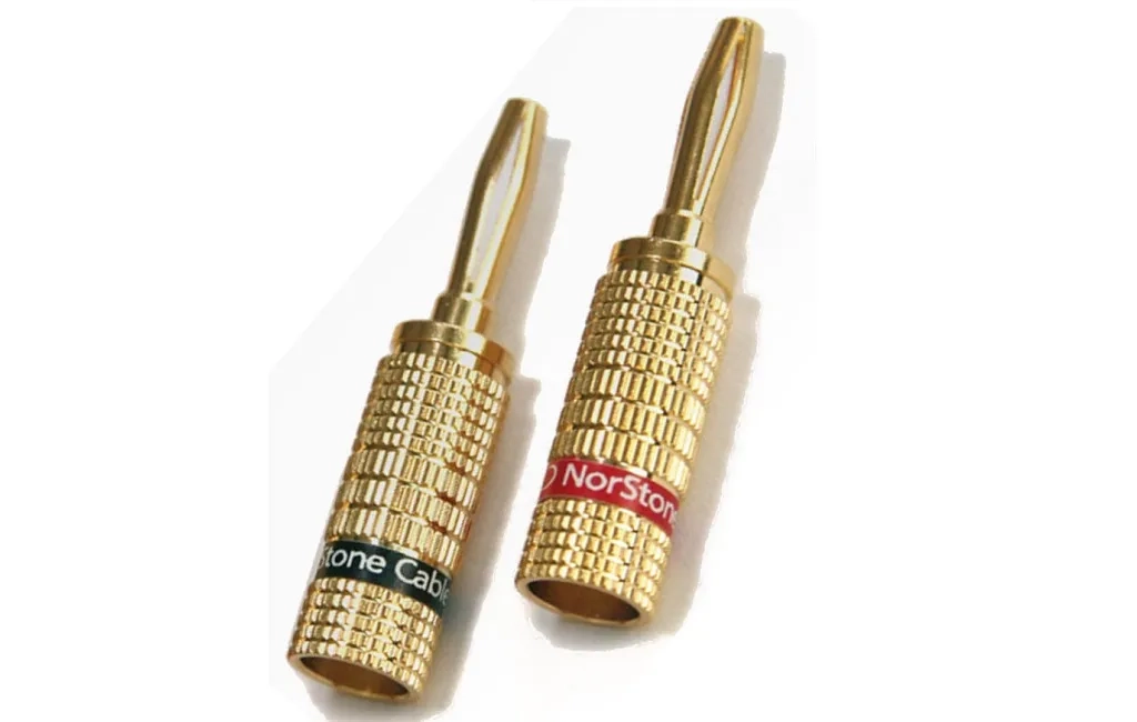 NorStone BANANA PLUGS GOLD/SET OF 4