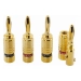 NorStone BANANA PLUGS GOLD/SET OF 4